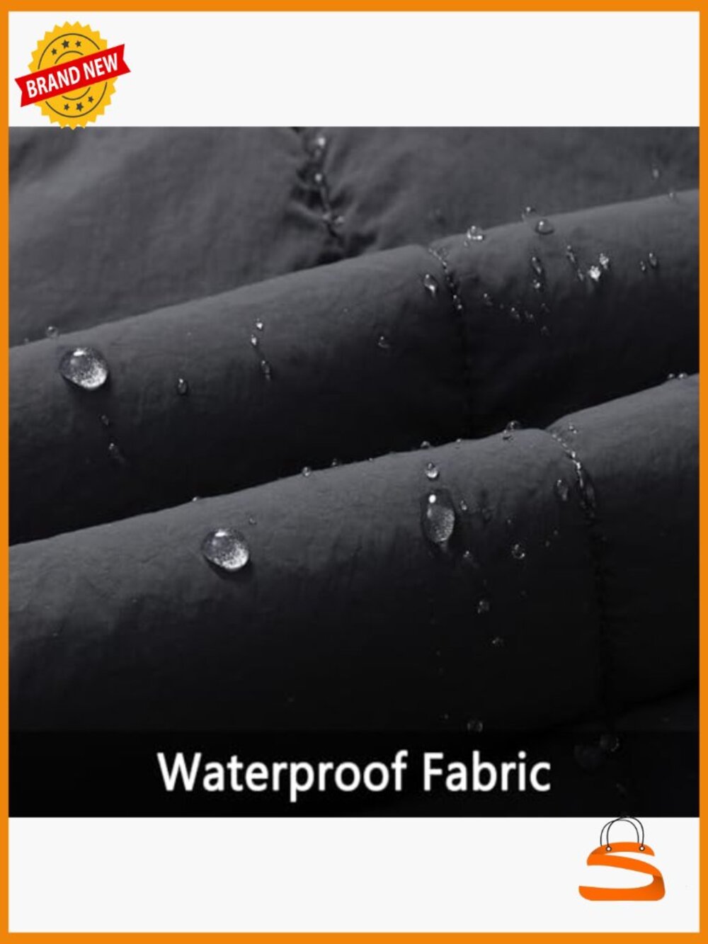 Long Waterproof Parka with Detachable Faux Fur Hood - Warm Winter Snow Puffer - Picture 5 of 5